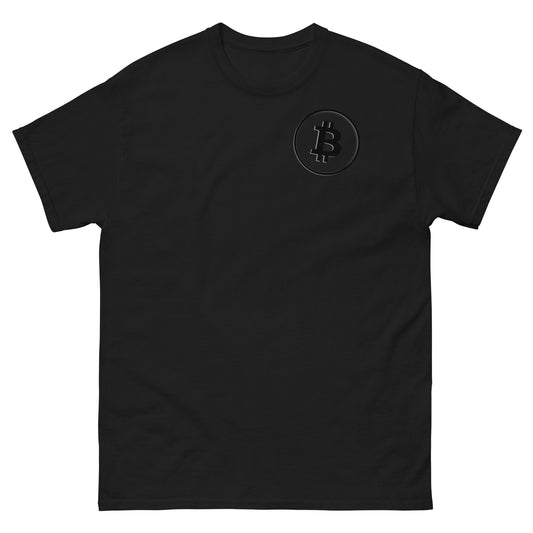 THE GERMAN | Bitcoin "Black Edition" beidseitiger Druck - Klassisches Herren-T-Shirt